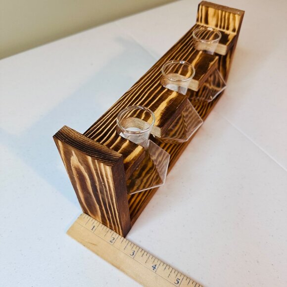 Air Plant Terrarium With 3 Glass Vases and Stand Air Plant Hydroponics Set - Picture 4 of 7